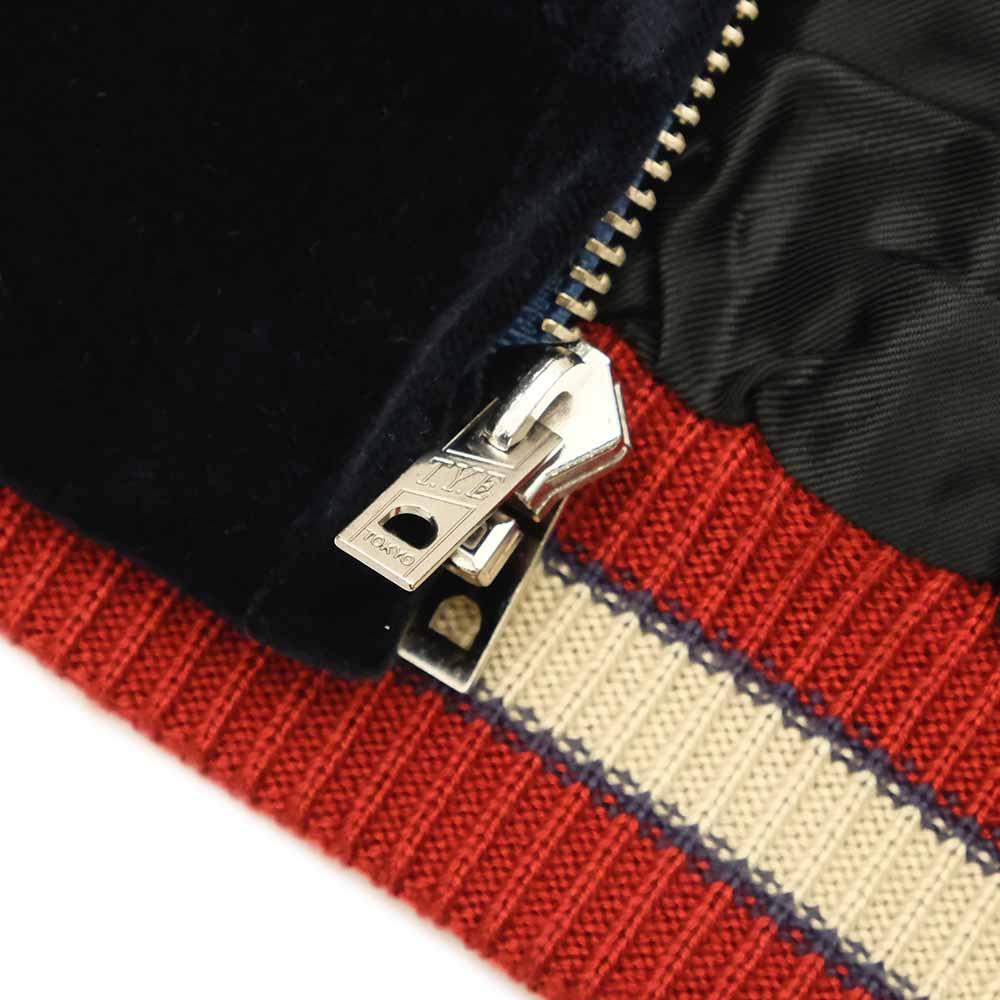 TAILOR TOYO - Velveteen - Two-tone - x Acetate Souvenir Jacket - WHITE DRAGON x EAGLE - TT15795-128