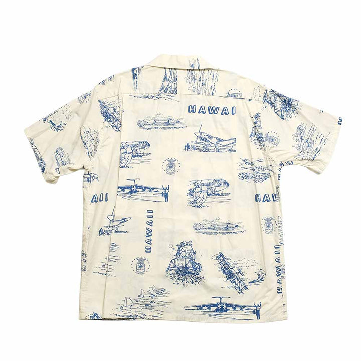 SUN SURF - COTTON BROAD HAWAIIAN SHIRT - ISLAND AVIATION - SS39698