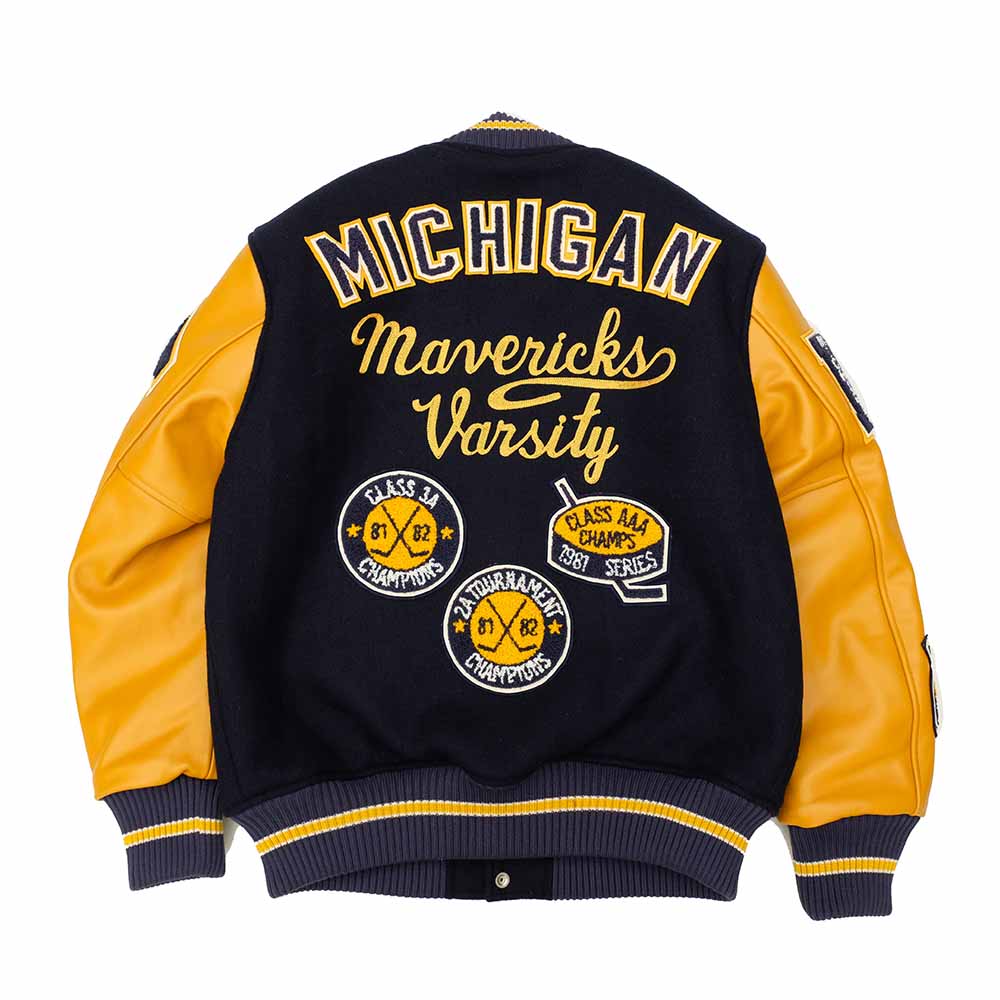 WHITESVILLE - 30oz. WOOL MELTON AWARD JACKET - MAVERICKS - WV15782