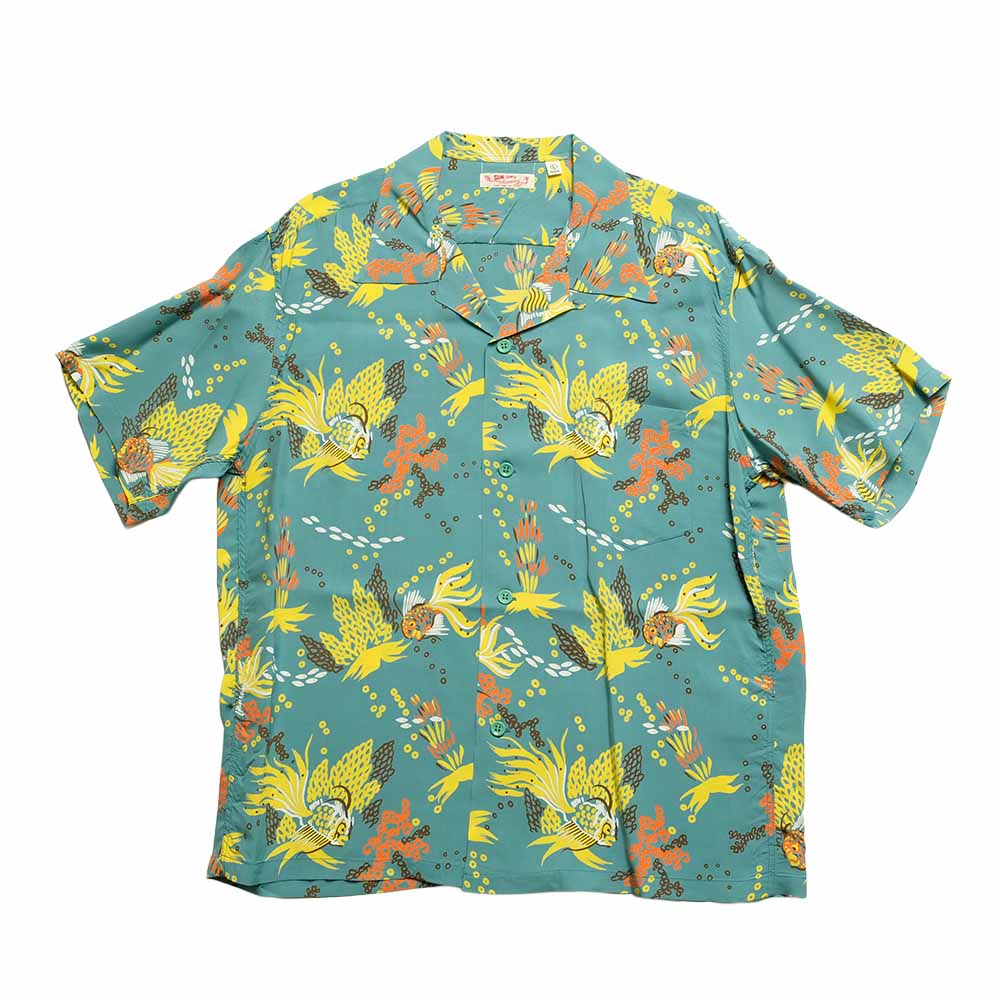SUN SURF - S/S RAYON HAWAIIAN SHIRT - TROPICAL FISH - SS39626