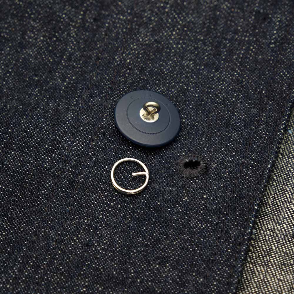 WAREHOUSE - U.S.NAVY SHAWL COLLAR COVERALL - INDIGO DENIM - WH-2220