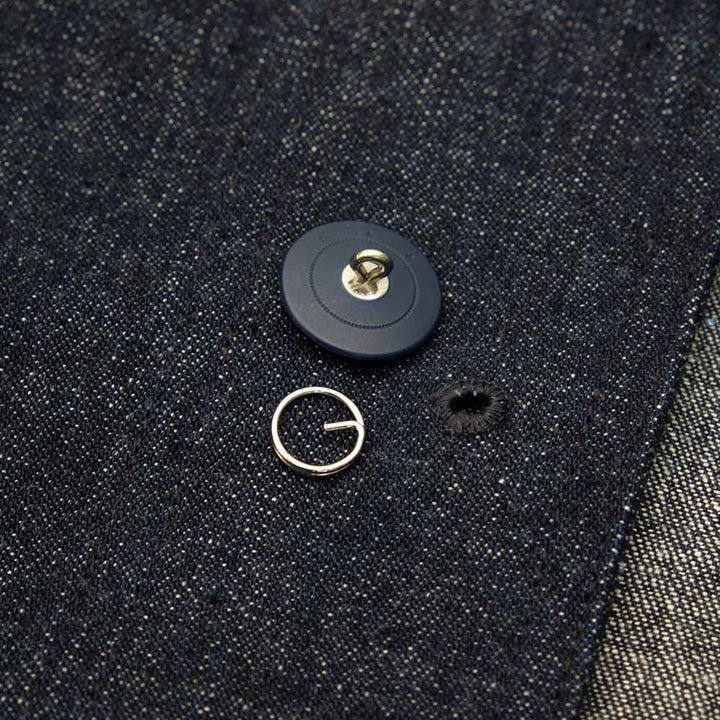 WAREHOUSE - U.S.NAVY SHAWL COLLAR COVERALL - INDIGO DENIM - WH-2220