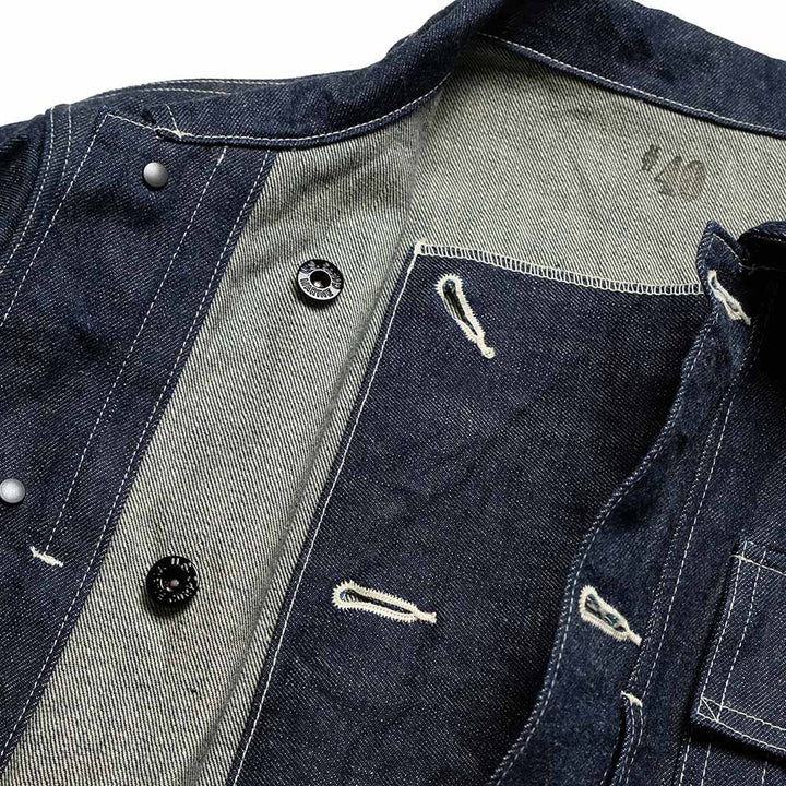 BUZZ RICKSON'S - U.S. MARINE CORPS M-1944 DENIM CIVILIAN UTILITY JACKET - BR15886
