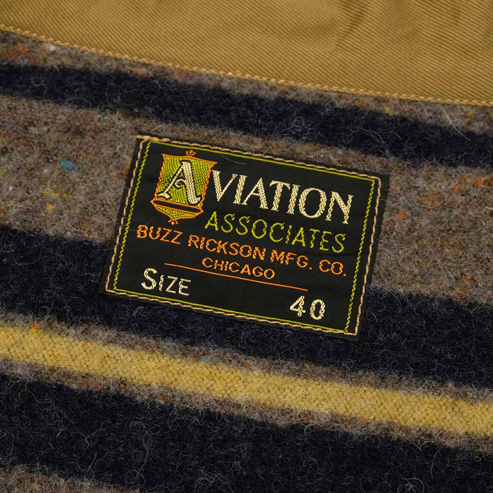 BUZZ RICKSON'S - AVIATION ASSOCIATES - ARMY WORKING JACKET TROY BLANKET LINED - BR15770