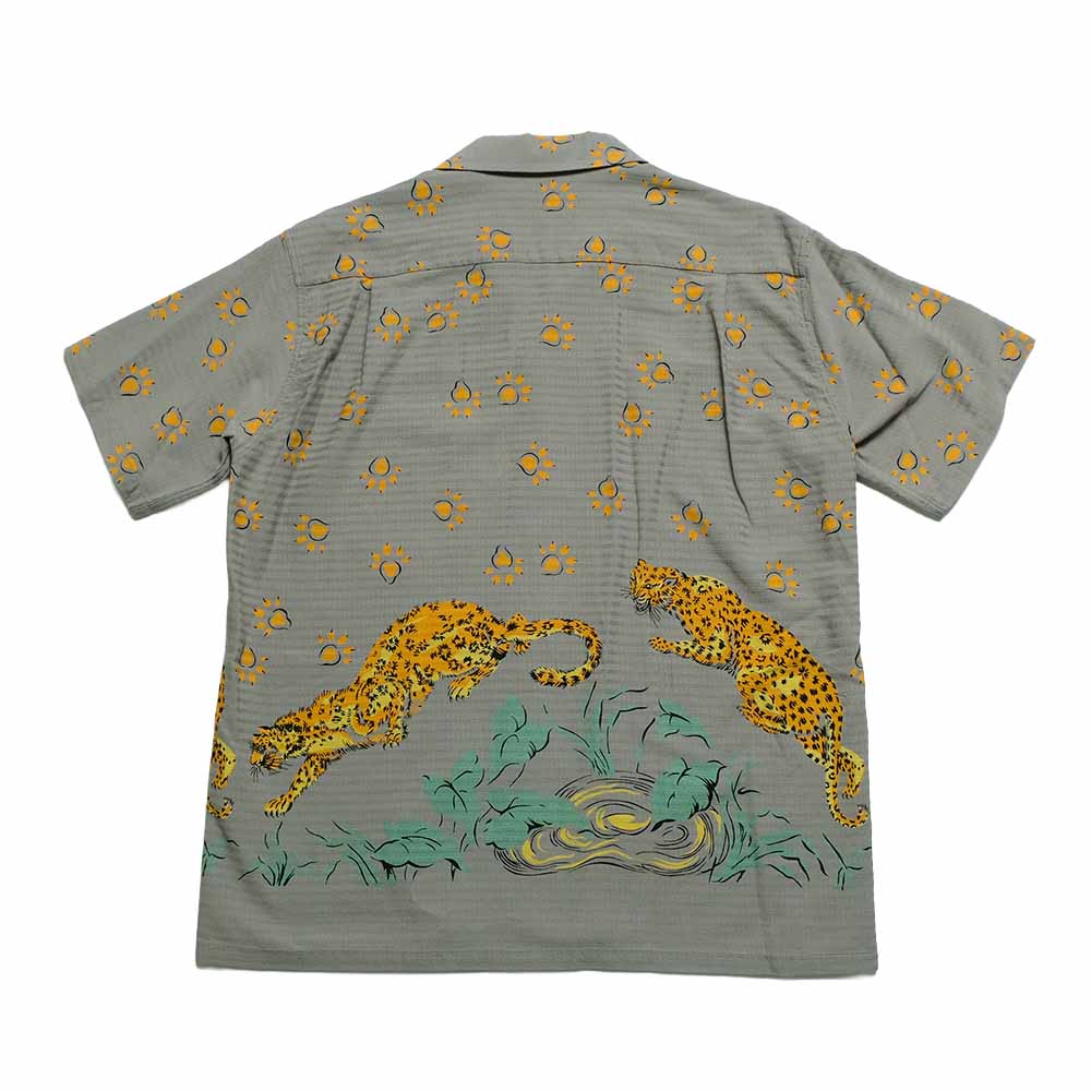 STAR OF HOLLYWOOD - DOBBY COTTON OPEN SHIRT - LEOPARD - SH39720