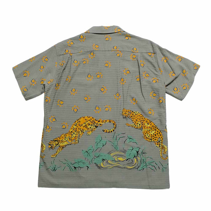 STAR OF HOLLYWOOD - DOBBY COTTON OPEN SHIRT - LEOPARD - SH39720