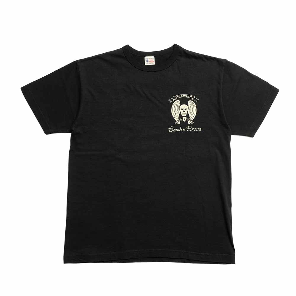 BUZZ RICKSON'S - S/S T-SHIRT - 23rd BOMB. SQ. BOMBER BARONS - BR79778