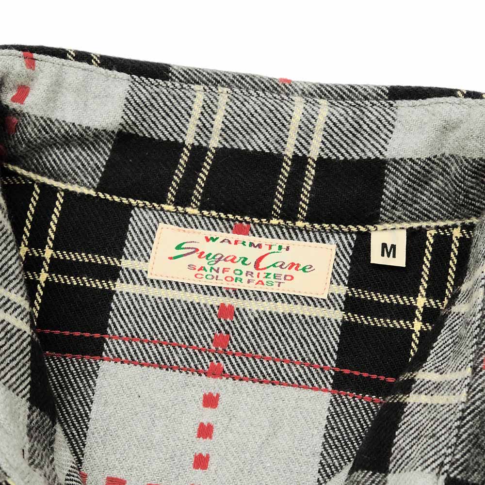 SUGAR CANE - FICTION ROMANCE DOBBY CHECK WORK SHIRT - SC29583