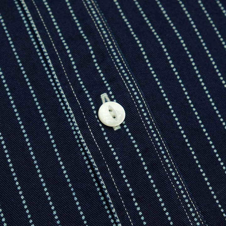 SUGAR CANE FICTION ROMANCE 8.5oz. WABASH STRIPE WORK SHIRT SC29164