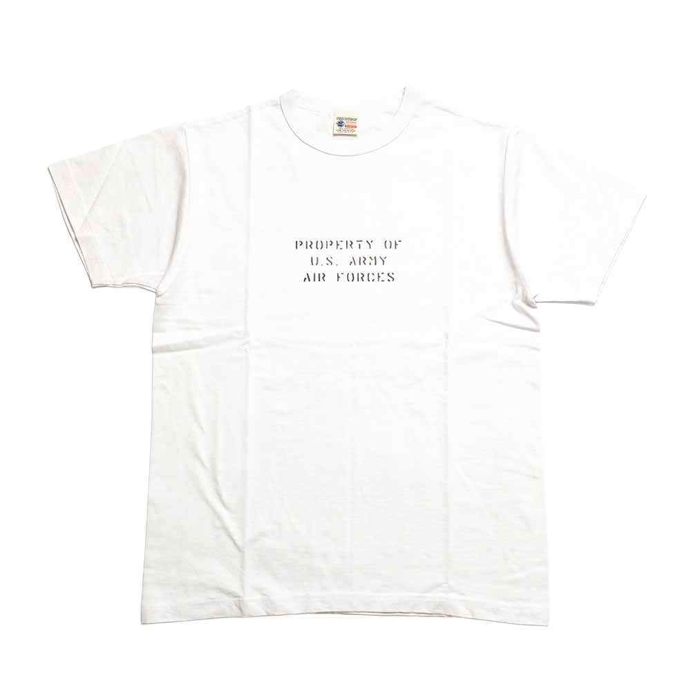 BUZZ RICKSON'S - S/S T-SHIRT - AIR BASE STENCIL - BR79779