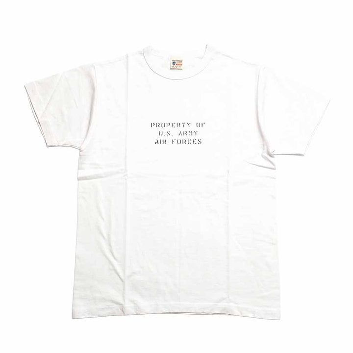 BUZZ RICKSON'S - S/S T-SHIRT - AIR BASE STENCIL - BR79779