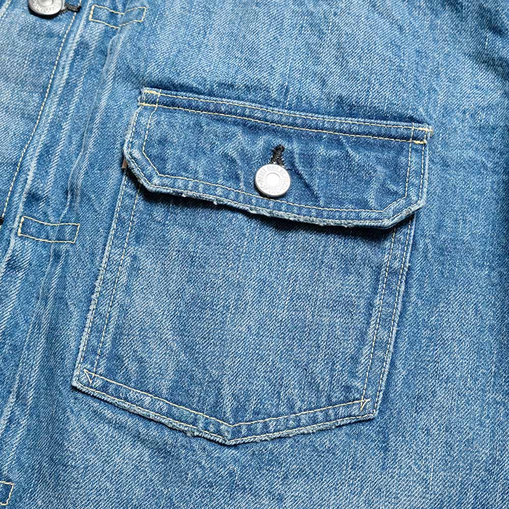REMI RELIEF - 12oz DENIM 1st JACKET - USED BLUE - RN30389036