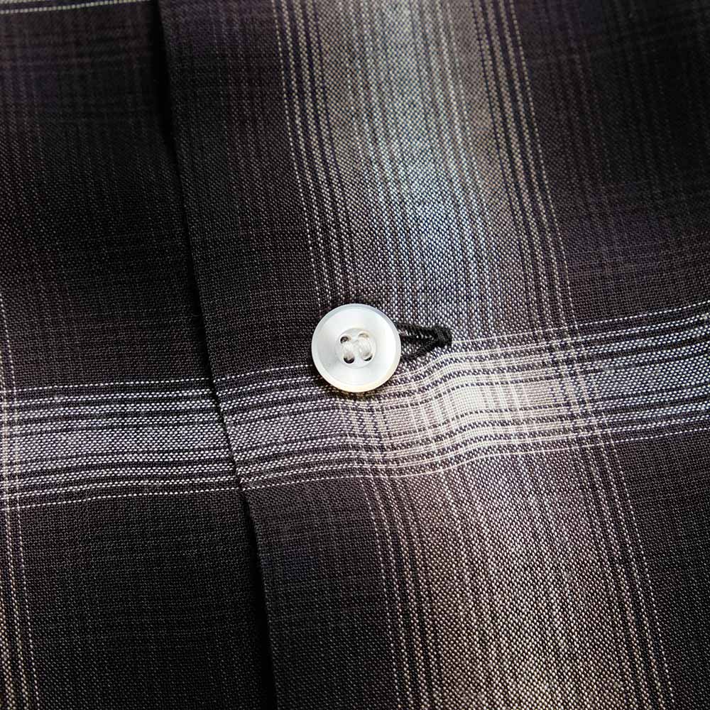 SUGAR CANE - RAYON OMBRE CHECK OPEN SHIRT - SC29120