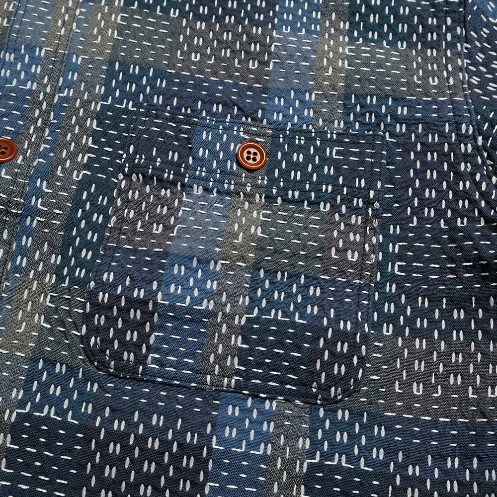 STUDIO D’ARTISAN & SA. - NORAGI SASHIKO S/S SHIRT - 5657