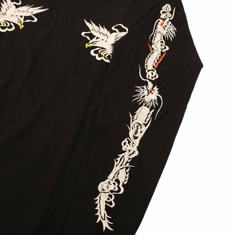 TAILOR TOYO - L/S SUKA T-SHIRT - EMBROIDERED - EAGLE - TT69647