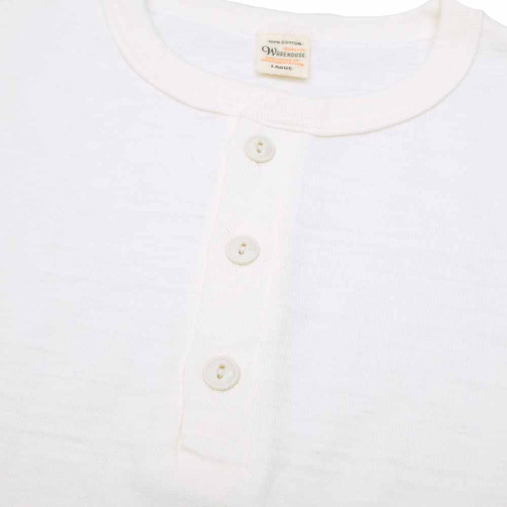 Warehouse - Lot.4601 HENLEY NECK T-SHIRT - 4601HE-25