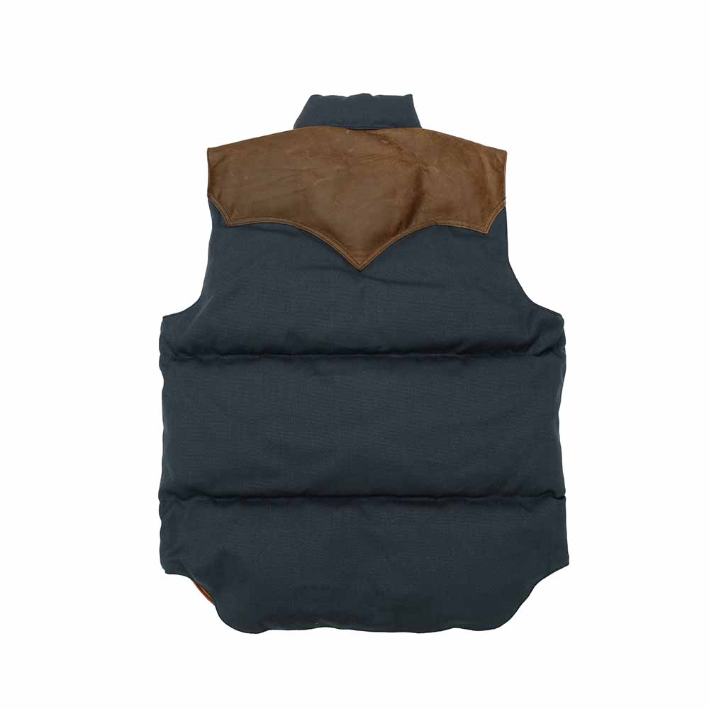 WAREHOUSE × Rocky Mountain Featherbed - CANVAS DOWN VEST - WHRM-2223