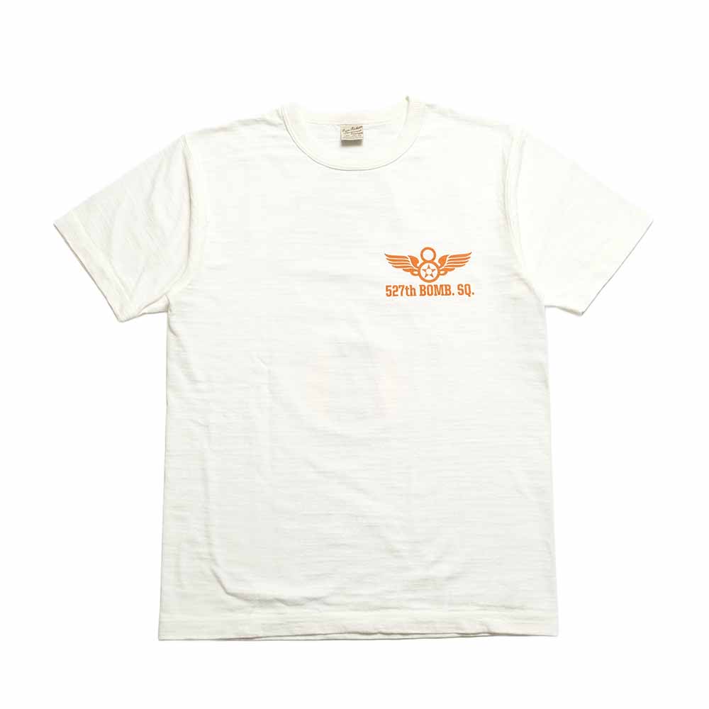 BUZZ RICKSON'S - SLUB YARN T-SHIRT - 527th BOMB.SQ. - BR79731