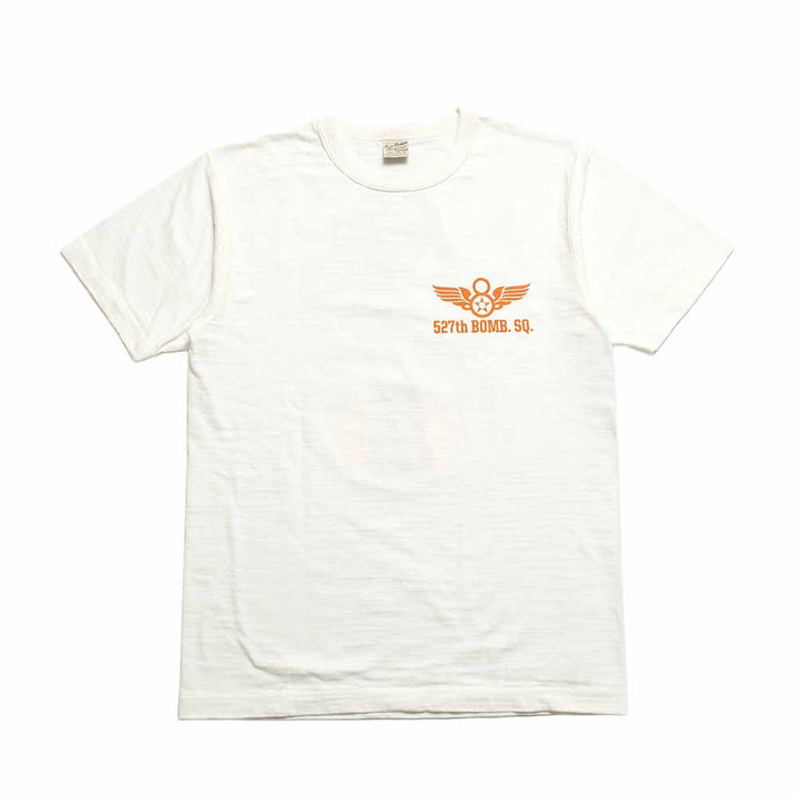BUZZ RICKSON'S - SLUB YARN T-SHIRT - 527th BOMB.SQ. - BR79731
