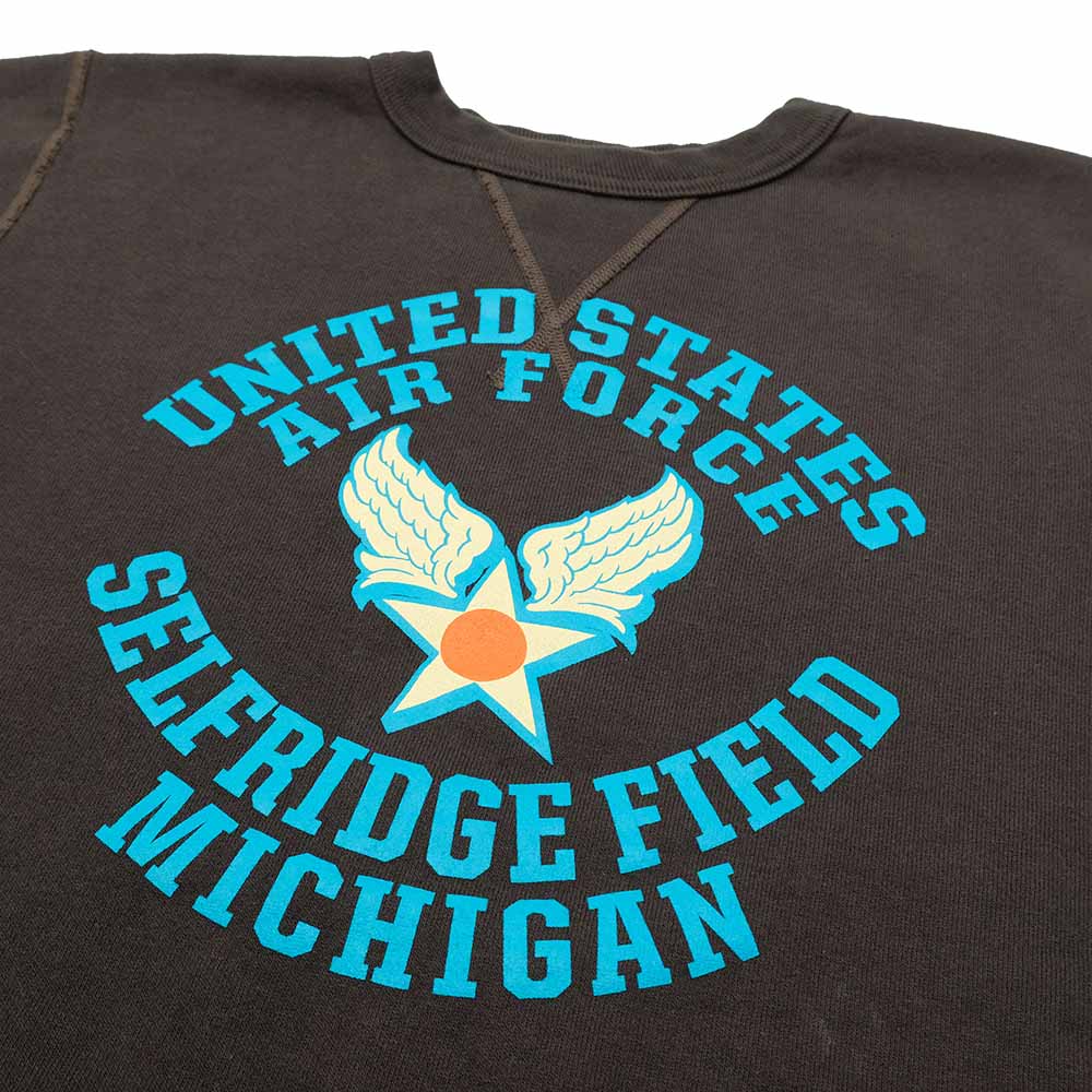 BUZZ RICKSON'S - SET-IN CREW SWEATSHIRT - U.S.A.F. SELFRIDGE FIELD - BR69630