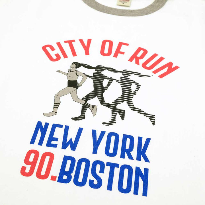 BARNS - RINGER PRINT T-SHIRT - CITY OF RUN - BR-25168