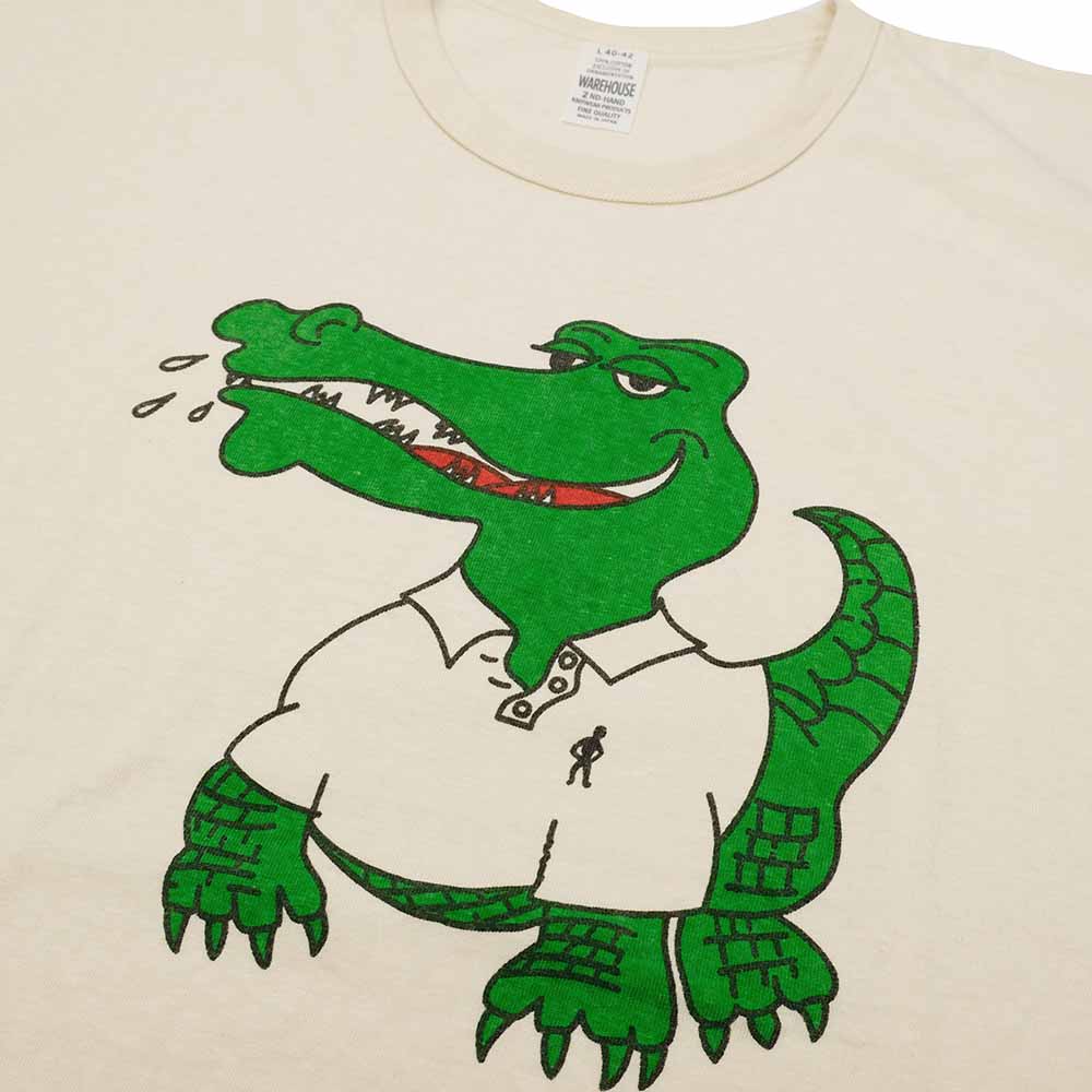WAREHOUSE - 2ND HAND SERIES - Lot.4064 - S/S T-SHIRTS - CROCODILE - 4064CRO-25
