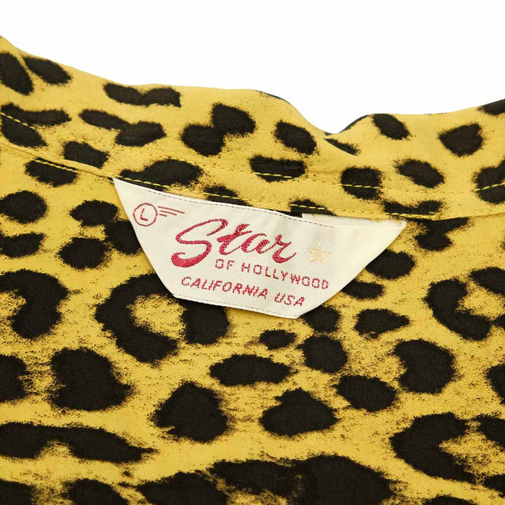 STAR OF HOLLYWOOD - HIGH DENSITY RAYON OPEN SHIRT - LEOPARD - SH39490