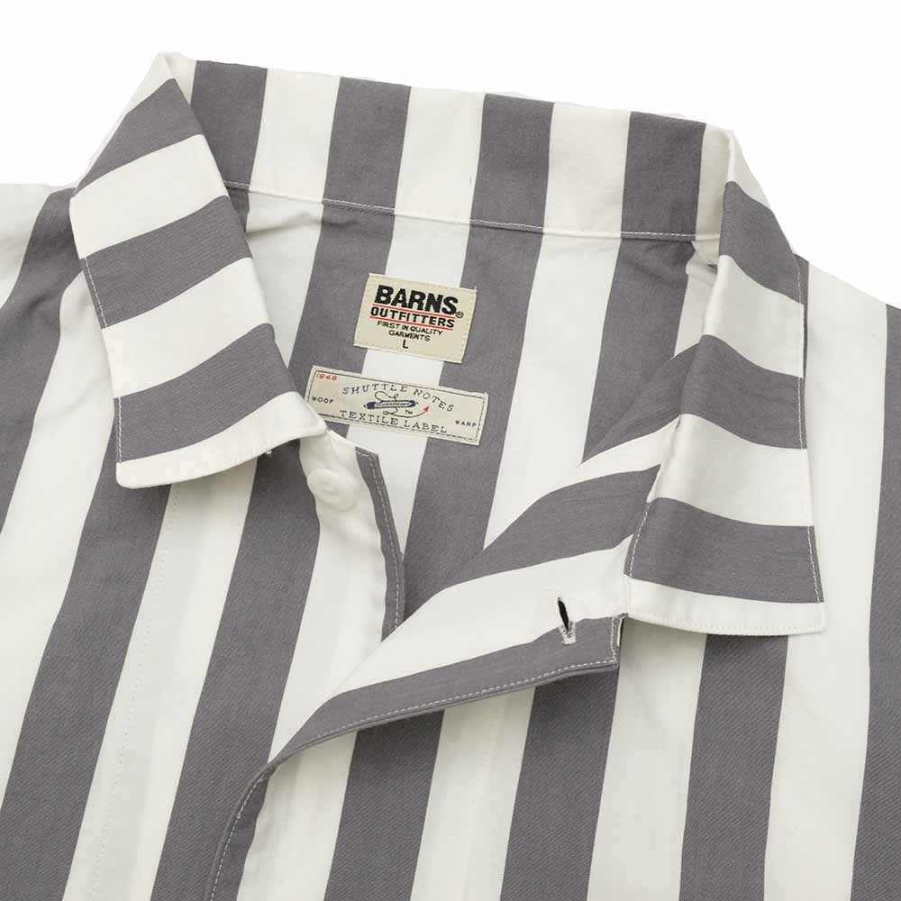 BARNS - WIDE STRIPE L/S SHIRT - BR-24200