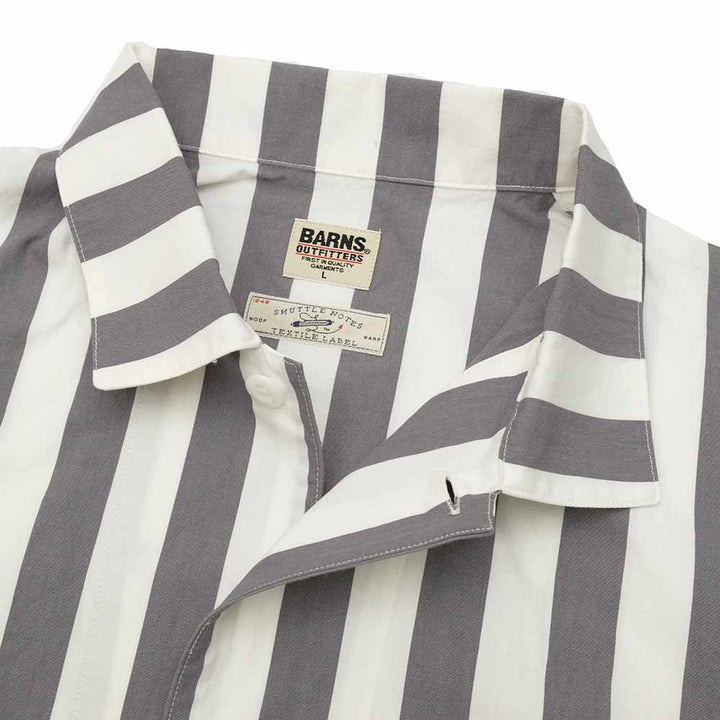 BARNS - WIDE STRIPE L/S SHIRT - BR-24200