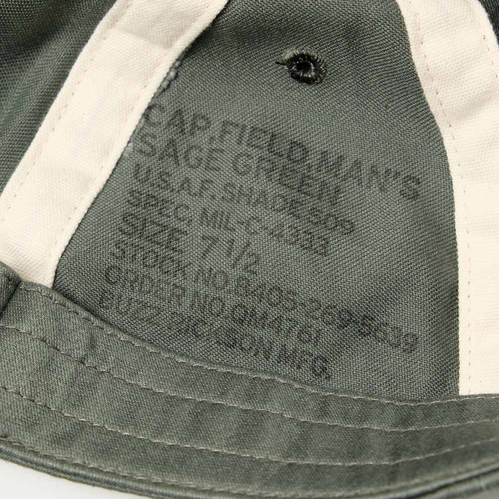 BUZZ RICKSON'S - CAP, FIELD, MAN'S SAGE GREEN - BR02881