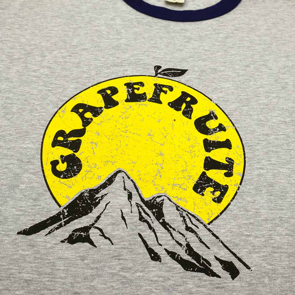 BARNS - RINGER PRINT TEE - GRAPEFRUITE - BR-25169