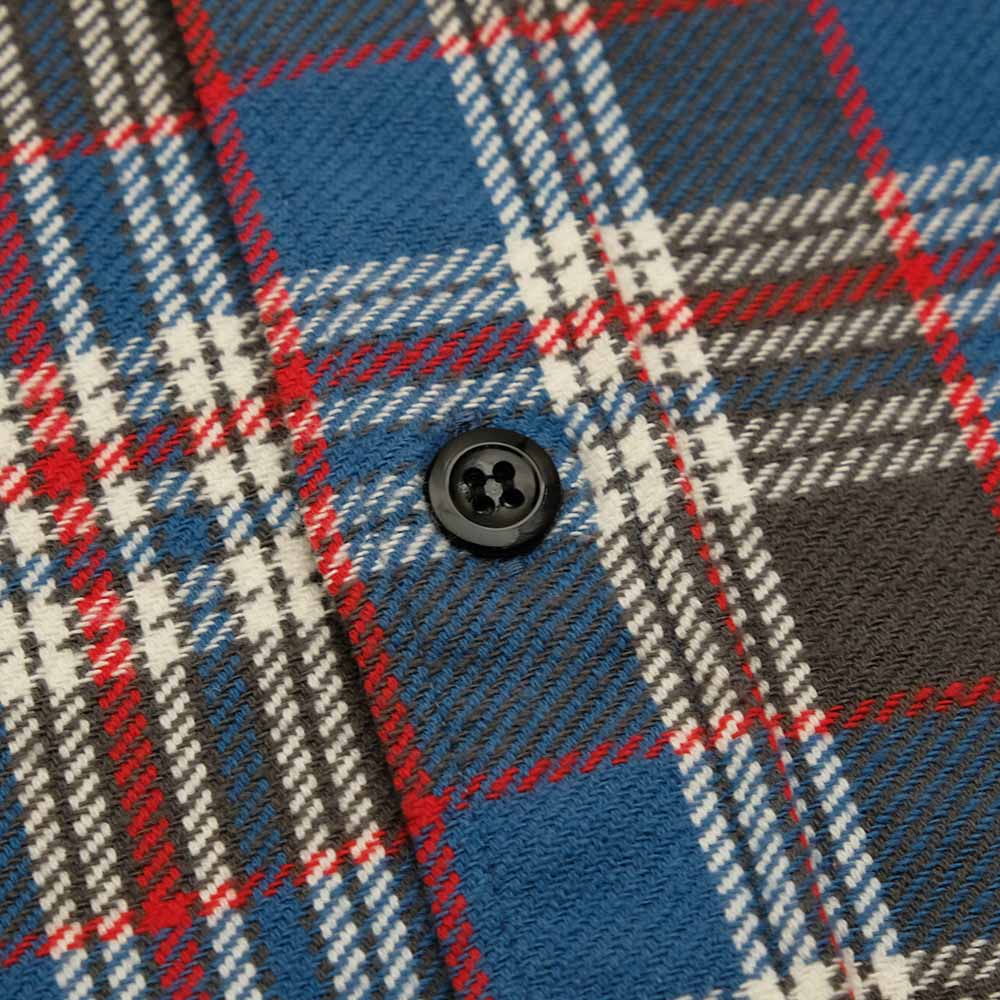 SUGAR CANE - TWILL PLAID WORK SHIRT - SC29564