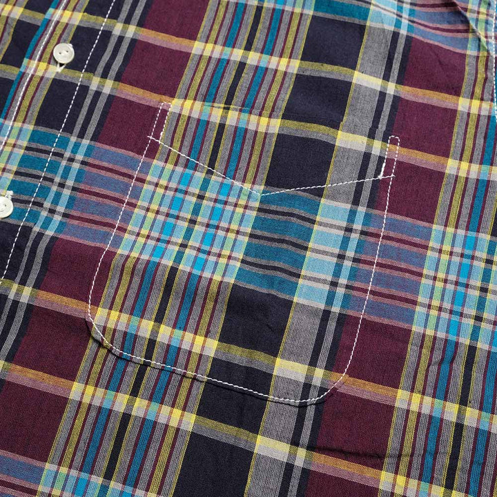SUGAR CANE - MADRAS CHECK BUTTON DOWN SHIRT - SC39738