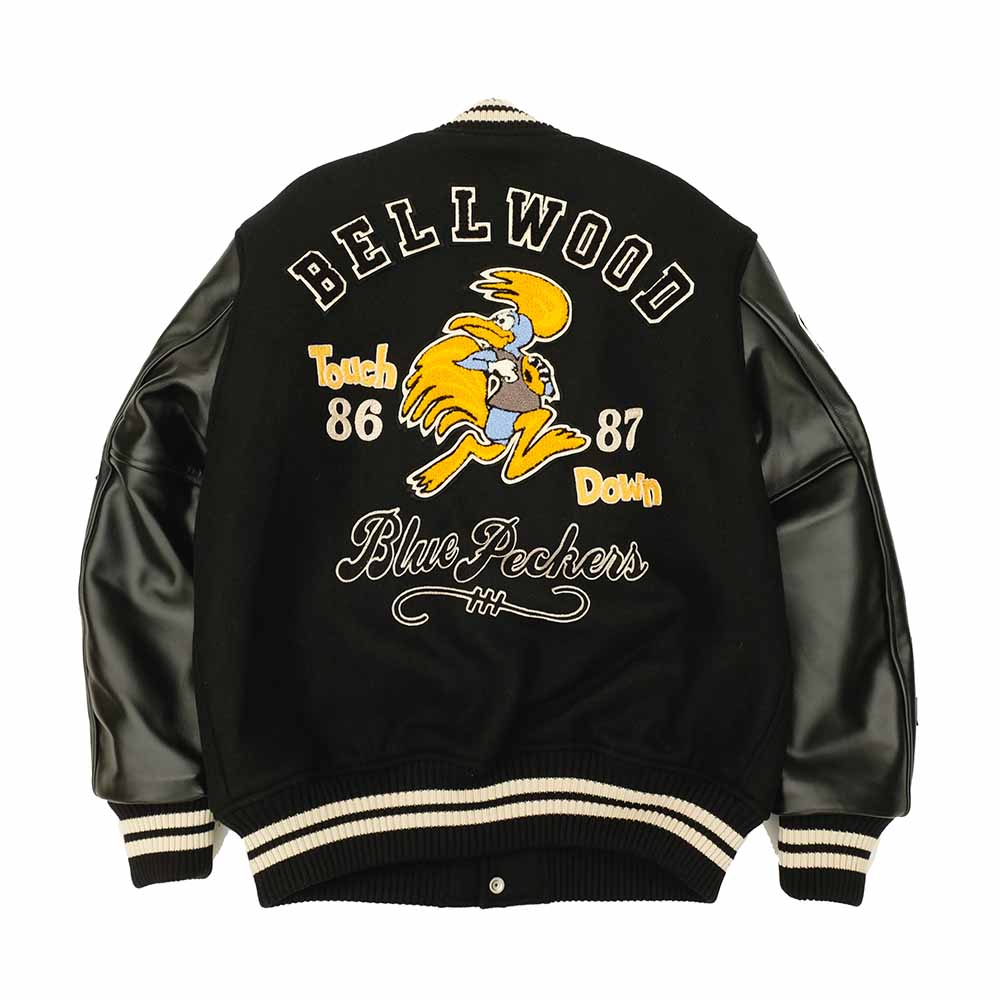 WHITESVILLE - 30oz. WOOL MELTON AWARD JACKET - BLUE PECKERS