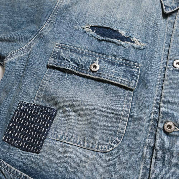 UNIVERSAL OVERALL - 12.75oz CONE DENIM REMAKE COVERALL - HT2433400-F