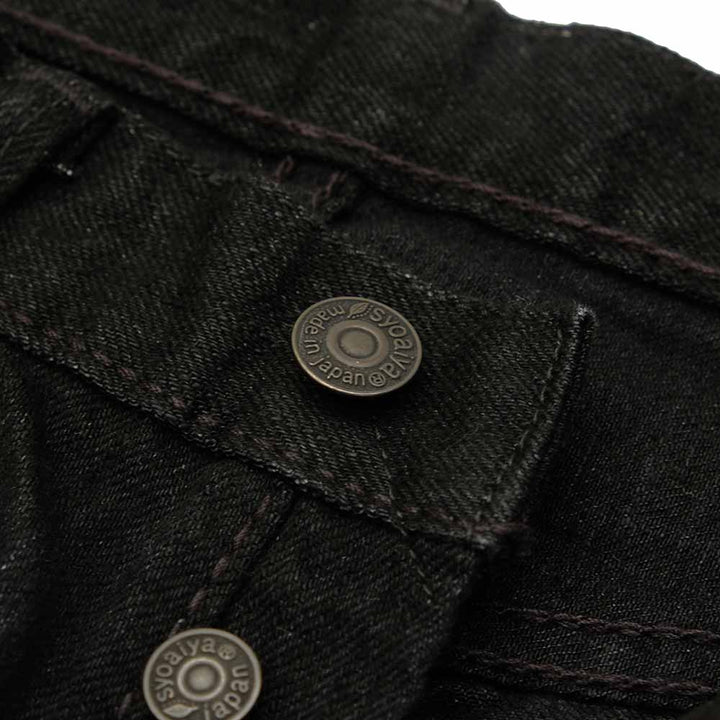 Pure Blue Japan - 14oz. Double Black Denim - Relaxed Tapered - XX-019-BK