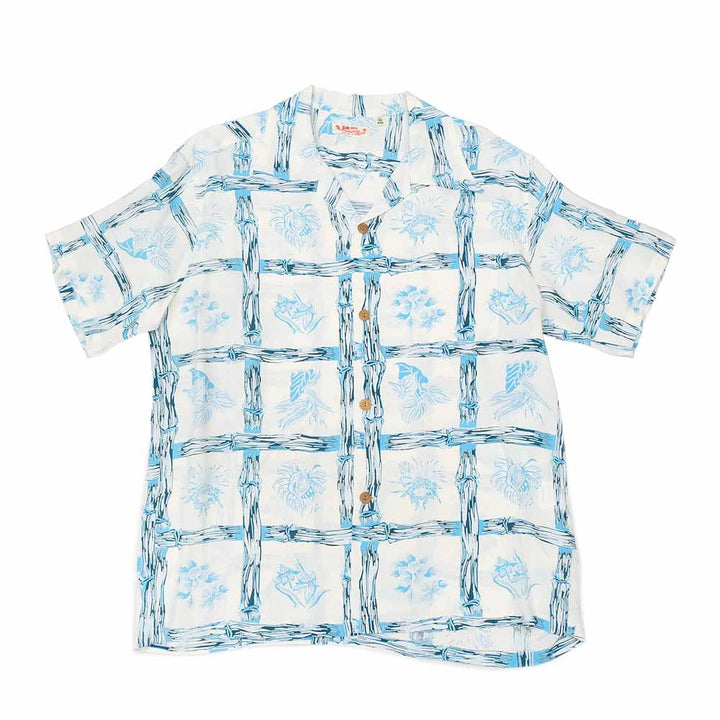 SUN SURF - RAYON HAWAIIAN SHIRT - ISLAND PLANTS - SS39419