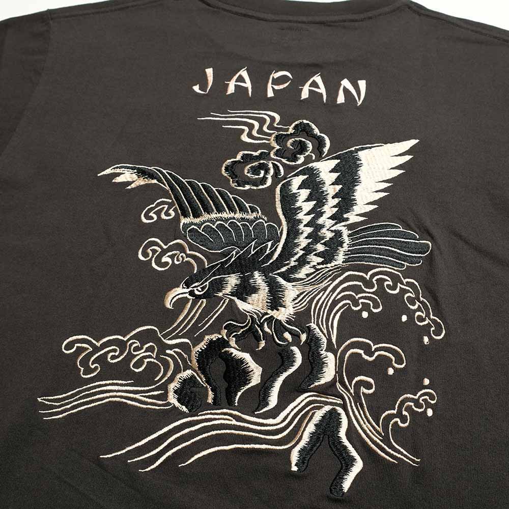 TAILOR TOYO - S/S SUKA T-SHIRT - EMBROIDERED - EAGLE - TT79742