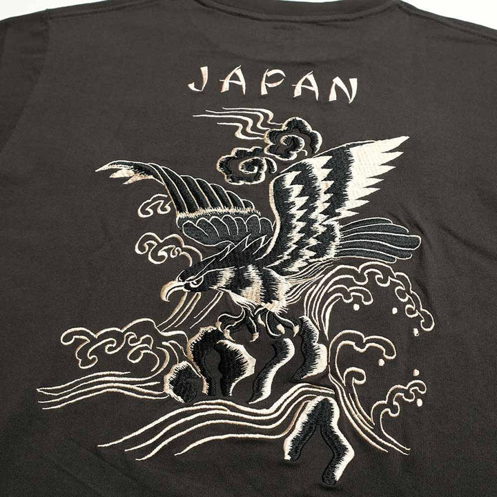 TAILOR TOYO - S/S SUKA T-SHIRT - EMBROIDERED - EAGLE - TT79742