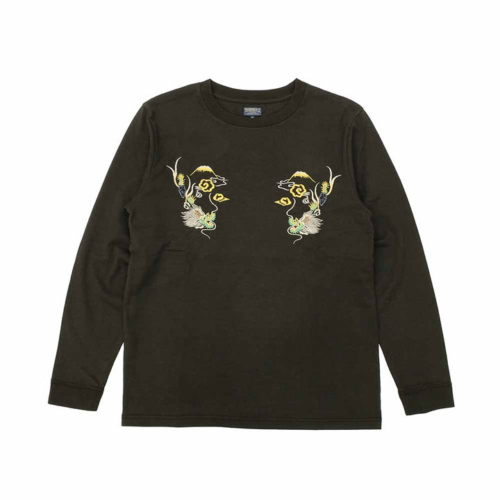 TAILOR TOYO - L/S SUKA T-SHIRT - EMBROIDERED - DRAGON - TT69470