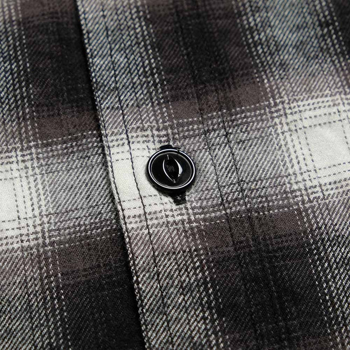 SUGAR CANE - COTTON OMBRE CHECK L/S WORK SHIRT - SC29723