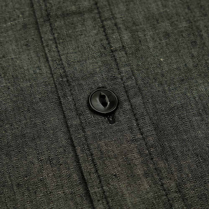 SUGAR CANE - BLACK CHAMBRAY WORK SHIRT - SC29159
