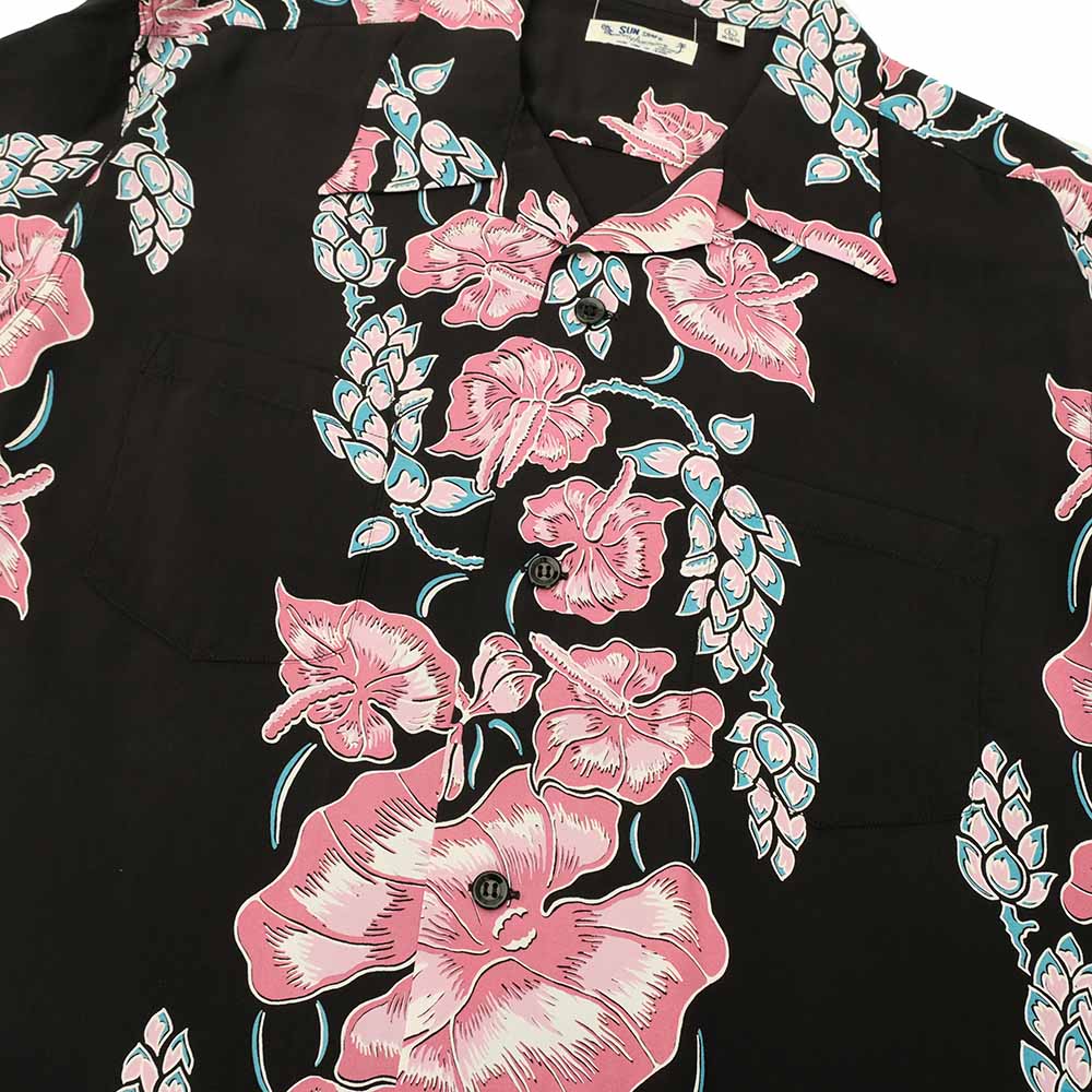 SUN SURF - STORE LIMITED - L/S RAYON HAWAIIAN SHIRT - ISLAND FLOWER CHAIN - SS39425LS