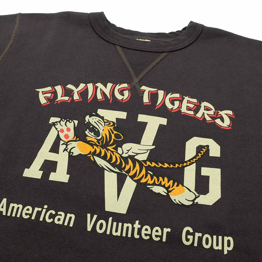 BUZZ RICKSON'S - SET-IN CREW SWEAT - FLYING TIGERS - BR69697
