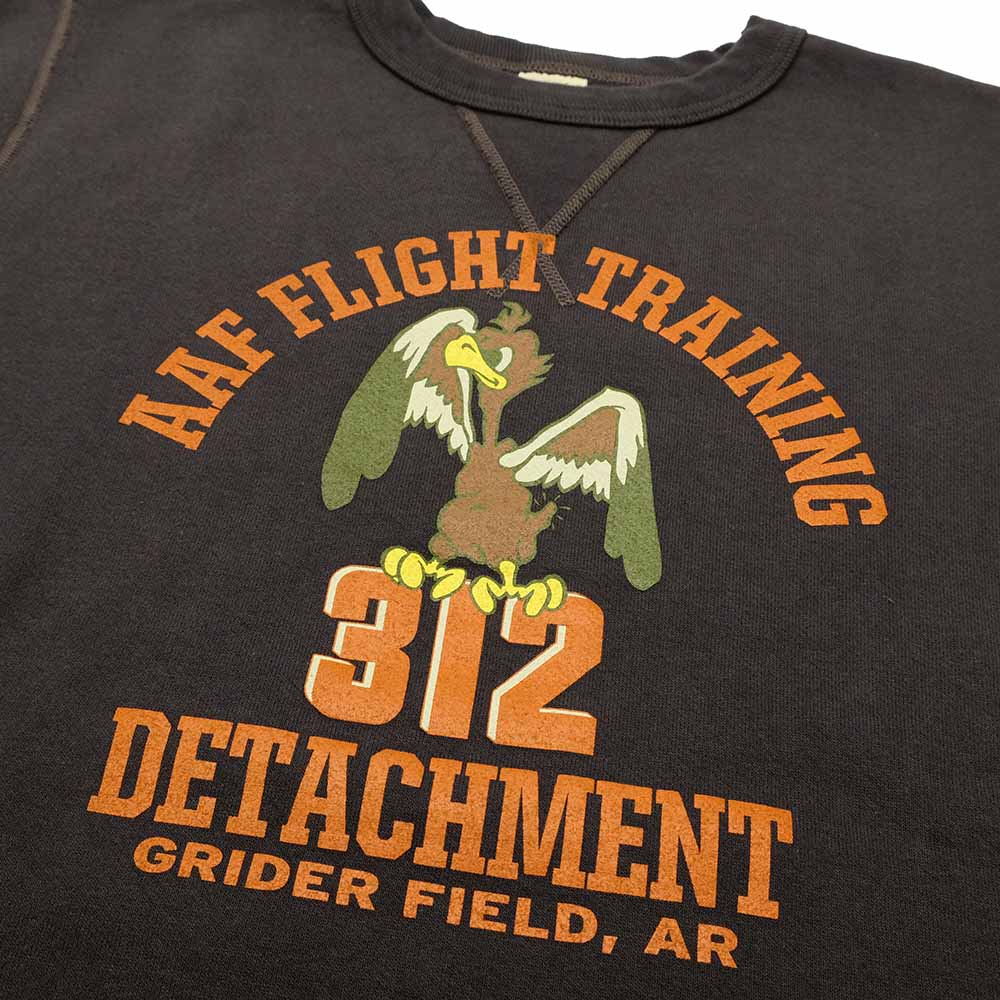 BUZZ RICKSON'S - SET-IN CREW SWEAT - FLIGHT TRAINING DETACHMENT - BR69694