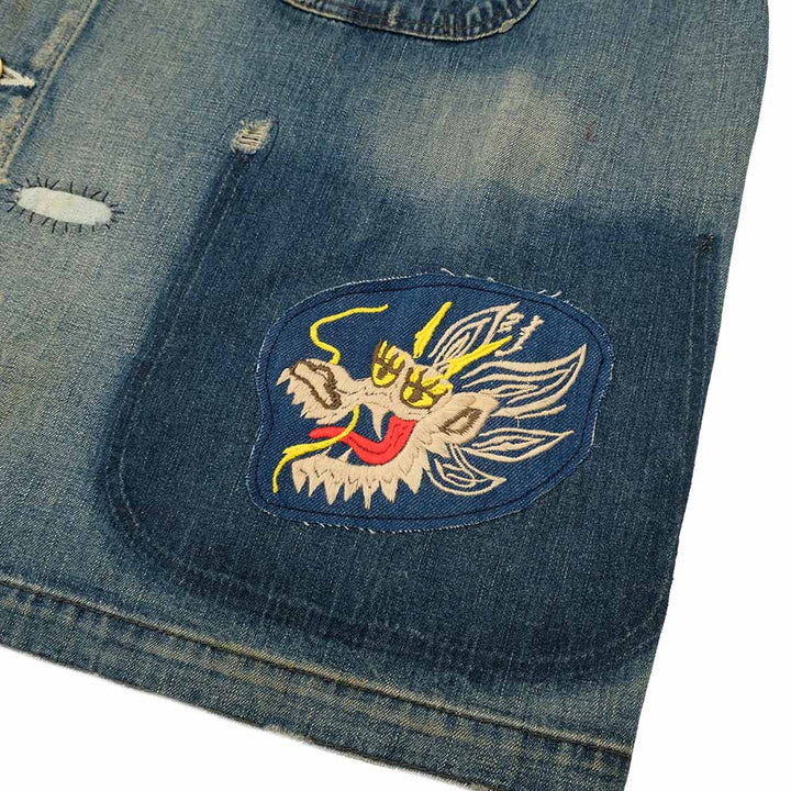 HOLLYWOOD RANCH MARKET - Light Denim Attachment Remake Short Coverall - 1018003