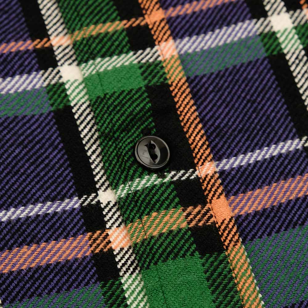 SUGAR CANE - TWILL PLAID WORK SHIRT - SC29566