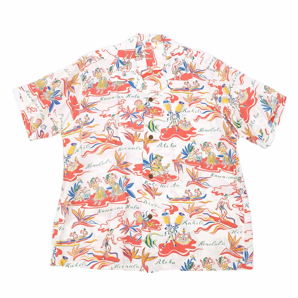 SUN SURF - RAYON HAWAIIAN SHIRT - HAWAIIAN HULA - SS39411