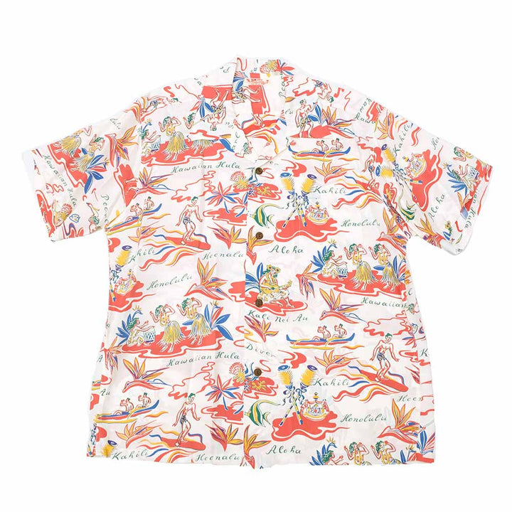 SUN SURF - RAYON HAWAIIAN SHIRT - HAWAIIAN HULA - SS39411
