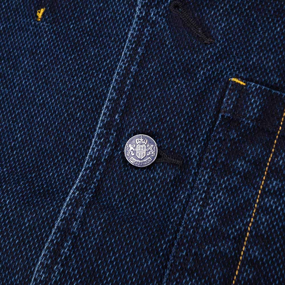 Soundman - Coverall Jacket - Birmingham - Indigo Dyed SASHIKO - 3740-655A